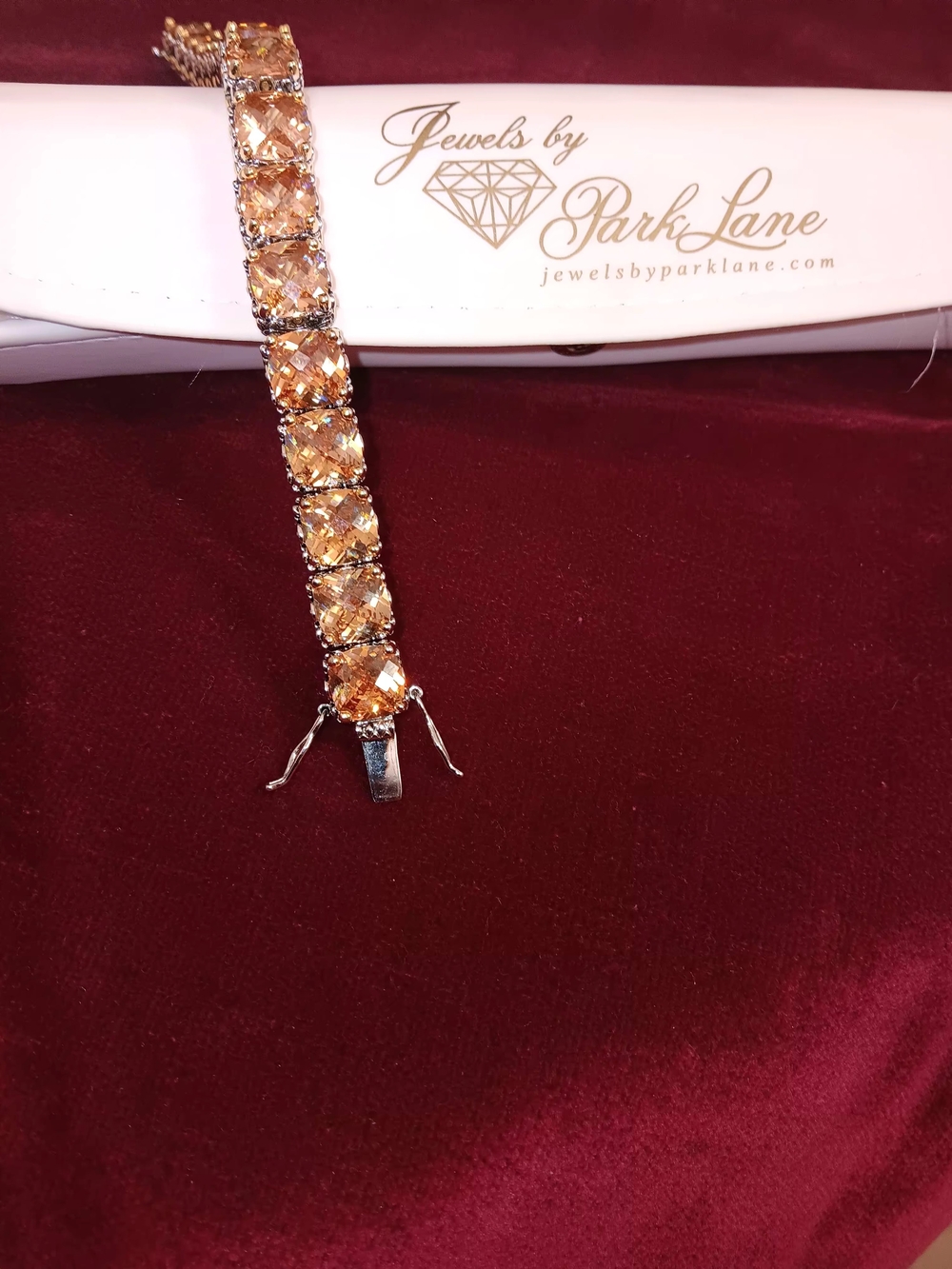 Vintahe Park Lane Champagne Rose Gold-Tone Crystal Bracelet - Picture 6 of 6